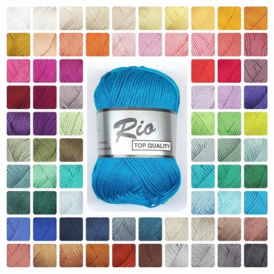 Lammy Yarns Rio uni Baumwollgarn 50 g