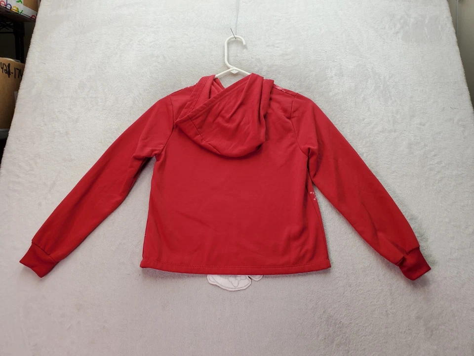 Disney Minnie Mouse Sudadera con Capucha Niñas Talla XL Rojo Copo de Nieve 100% Poliéster Manga Larga Foto 2 de 4