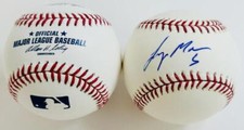LOGAN MORRISON SIGNED OMLB BASEBALL FLORIDA MIAMI MARLINS RAYS AUTOGRAPH K1