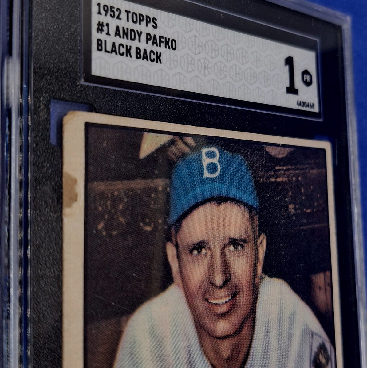 SGC 1 - 1952 Topps # 1 Andy Pafko (Black Back) Brooklyn Dodgers | eBay