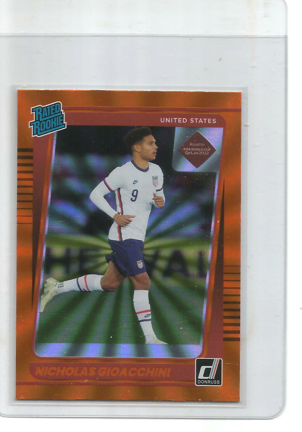 Nicholas Gioacchini 21/22 Panini Donruss Orange Laser Rookie #190