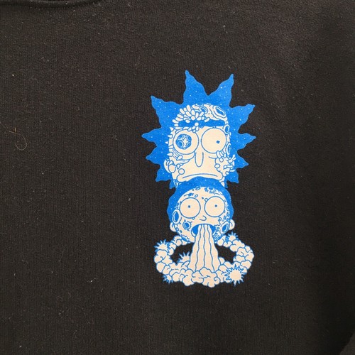 Rick And Morty Hoodie Sweatshirt M Herren schwarz Kapuze Langarm Pullover Tasche - Bild 5 von 21