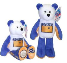 COIN BEAR 38 Colorado State Quarter Coin Collectible Plush Bear LIMITED TREASUR