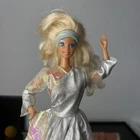 Vintage Twist and Turn Barbie Blond Hair, Blue Eyes, Silver Dress
