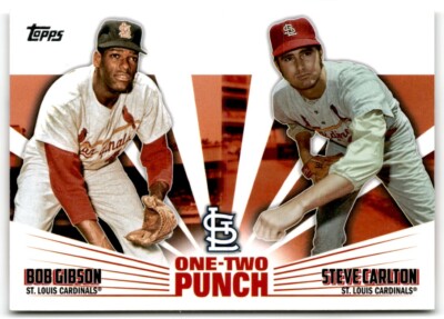 2023 Topps Series 1 One-Two Punch Bob Gibson/Steve Carlton St. Louis Cardinals