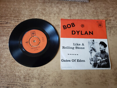MEGARARE SWEDEN 1960s VG++ Bob Dylan Like A Rolling Stone/Gates Of Eden 1952 45