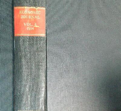 DAS WIRTSCHAFTSJOURNAL. BAND IV. 1894 EDGEWORTH F.Y. MACMILLAN AND CO. 1894
