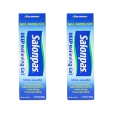 2 Pack Salonpas Deep Pain Relieving Gel 2.75Oz Each