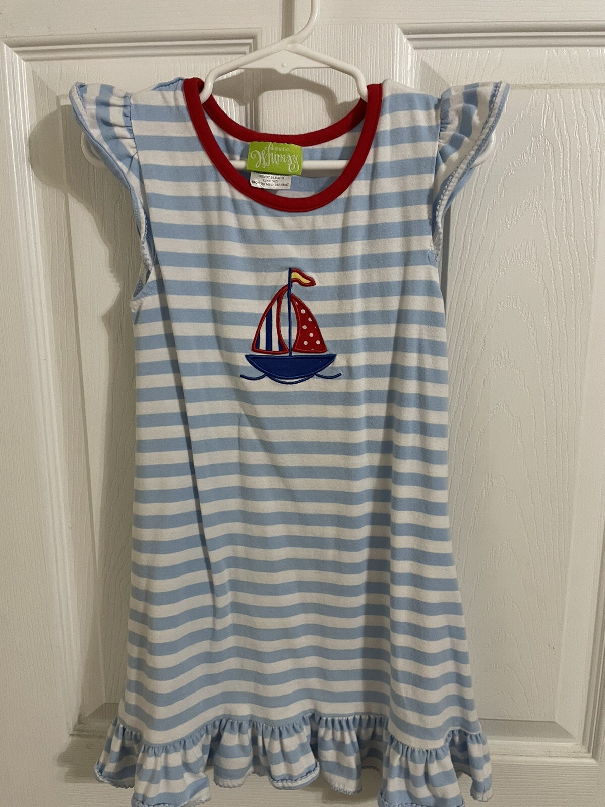 Stylish Nautical Sundress for Girls in Size 4T-image