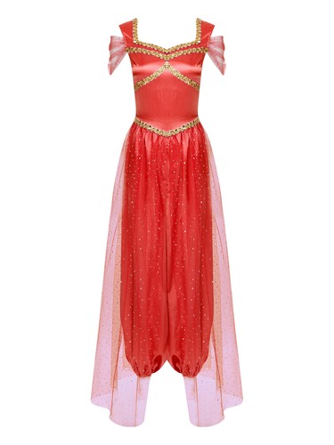 Costume cosplay donna principessa indiana araba danza del ventre tutina pagliaccetto - Foto 43 di 59