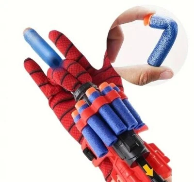 MARKENLOS Spiderman Pfeile Spielzeug Spinne Cosplay Kostüm Handschuhe Kinder Spielzeuge