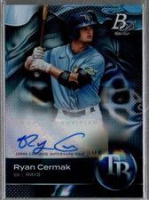 2023 Bowman Platinum Top Prospects Autographs #TOP74 Ryan Cermak Auto 