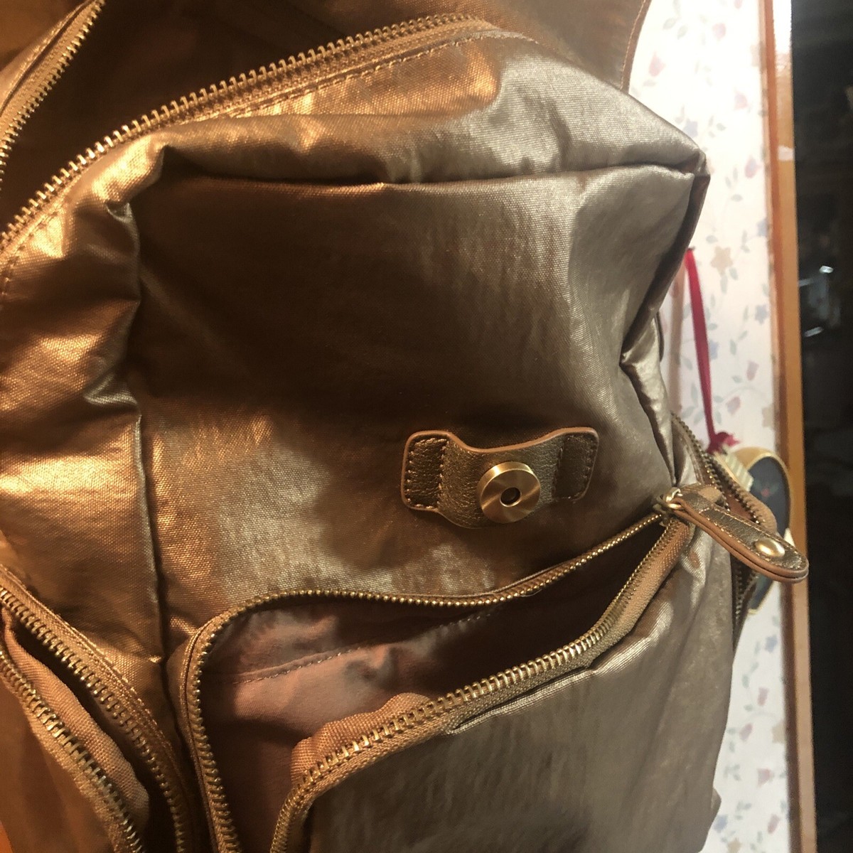 Sydney Love Gold Nylon Backpack NWT Amazon.com: Sydney Love Nylon Backpack : Clothing, Shoes  main image 4