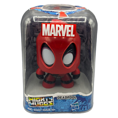 Hasbro Marvel Mighty Muggs Deadpool Action-Figur ca 10cm Rot Augen wechseln Mood
