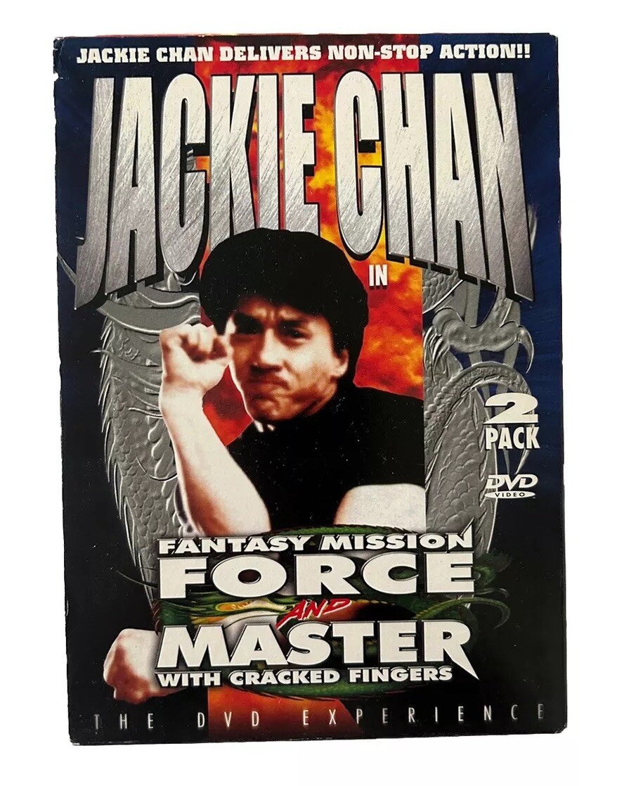 Jackie Chan DVD Boxset Fantasy Mission Force Master With Cracked