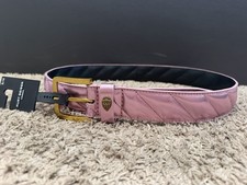 Kurt Geiger Pink Iridescent Belt S/M Brand New, Stylish Shimmer Designer Belt