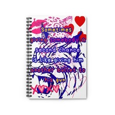 Inspirational Notebook, Cute Journal with Quote, Ruled Line, Bullet Motivational