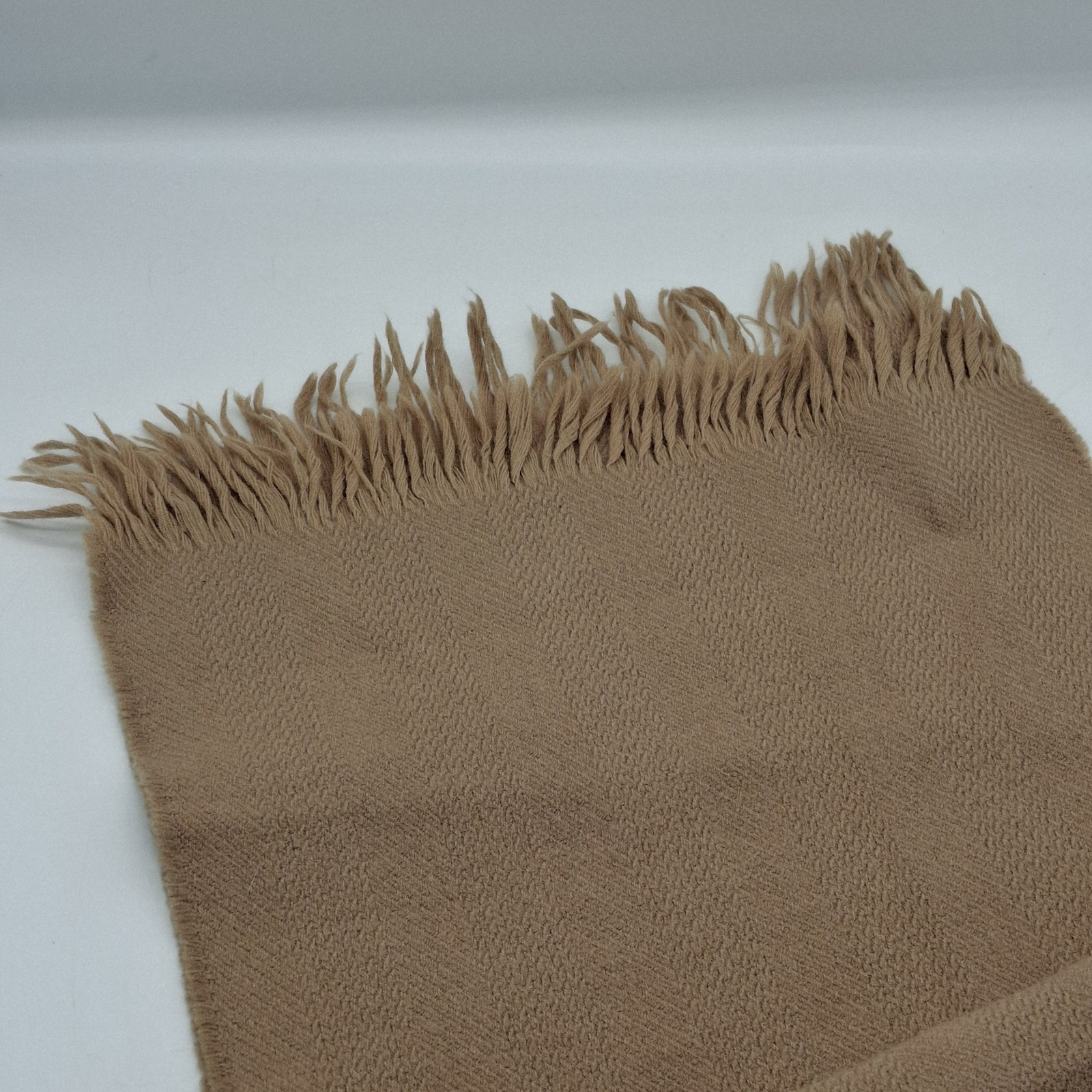 VTG THE BLACKCOCK SCARF Brown Wool Made in Scotland 54 INCH. image 4