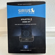 Sirius Satellite Radio Stiletto 2 Home Kit SLH2 Open Box Unused Condition Black