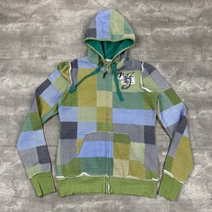 vintage BILLABONG hoodie sweatshirt Womens M Y2K surf patchwork print skate