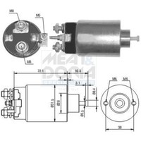 Meat & Doria Magnetschalter Starter FüR Jeep Wrangler II TJ 2.5 Cherokee XJ