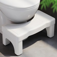 Premium Toilet Stool Squat for Adults, Non-Slip Squatting Poop Stool for Bath...