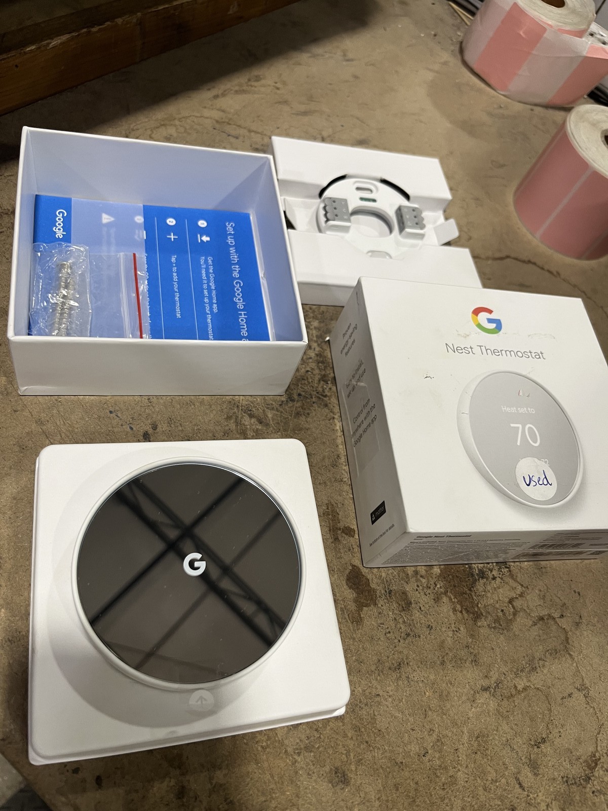 Google Nest Thermostat Snow Wi-Fi Programmable