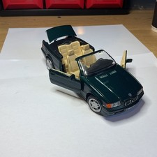 BMW 328i Convertible 1/24 Scale Diecast Model Car Opening Doors green ss7717