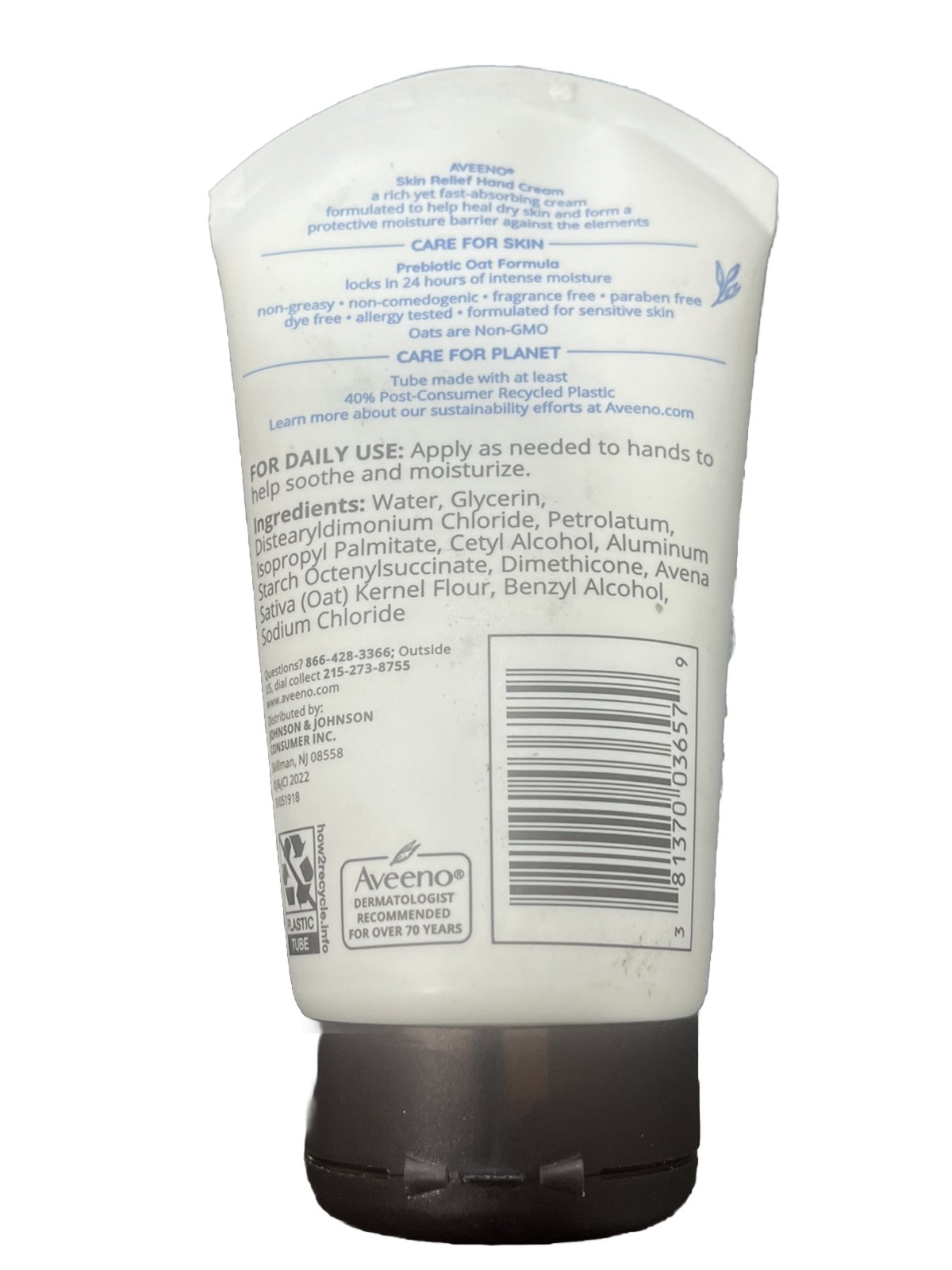 Aveeno Skin Relief Intense Moisture Hand Cream 3.5 oz. *NEW*