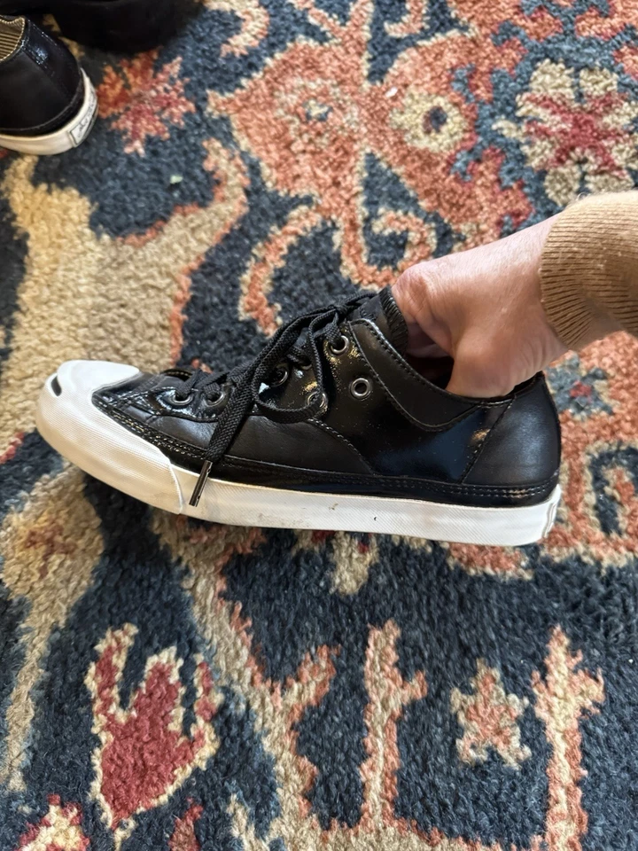 Zapatos Jack Parcels de cuero negro Foto 3 de 4