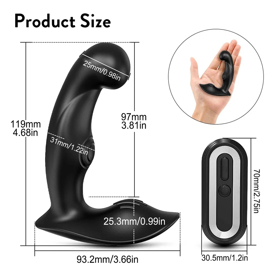 Elektrisch Vibrator Anal Plug Dildo Prostata Massagegerät Stöpsel Sexspielzeug - Bild 2 von 4