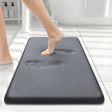 Memory Foam Bath Mat 24x16, Extra Soft and Absorbent Bathroom Mats, Non Slip ...