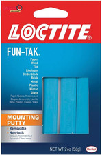 Loctite 1087306 Fun-Tak Mounting Putty, 2 Oz, Blue