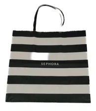 One Sephora Small Paper EMPTY BAG 6.25in x 6in One Bag