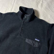 Pile Snap-T nero Patagonia Synchilla vintage 1998 medio anni 90