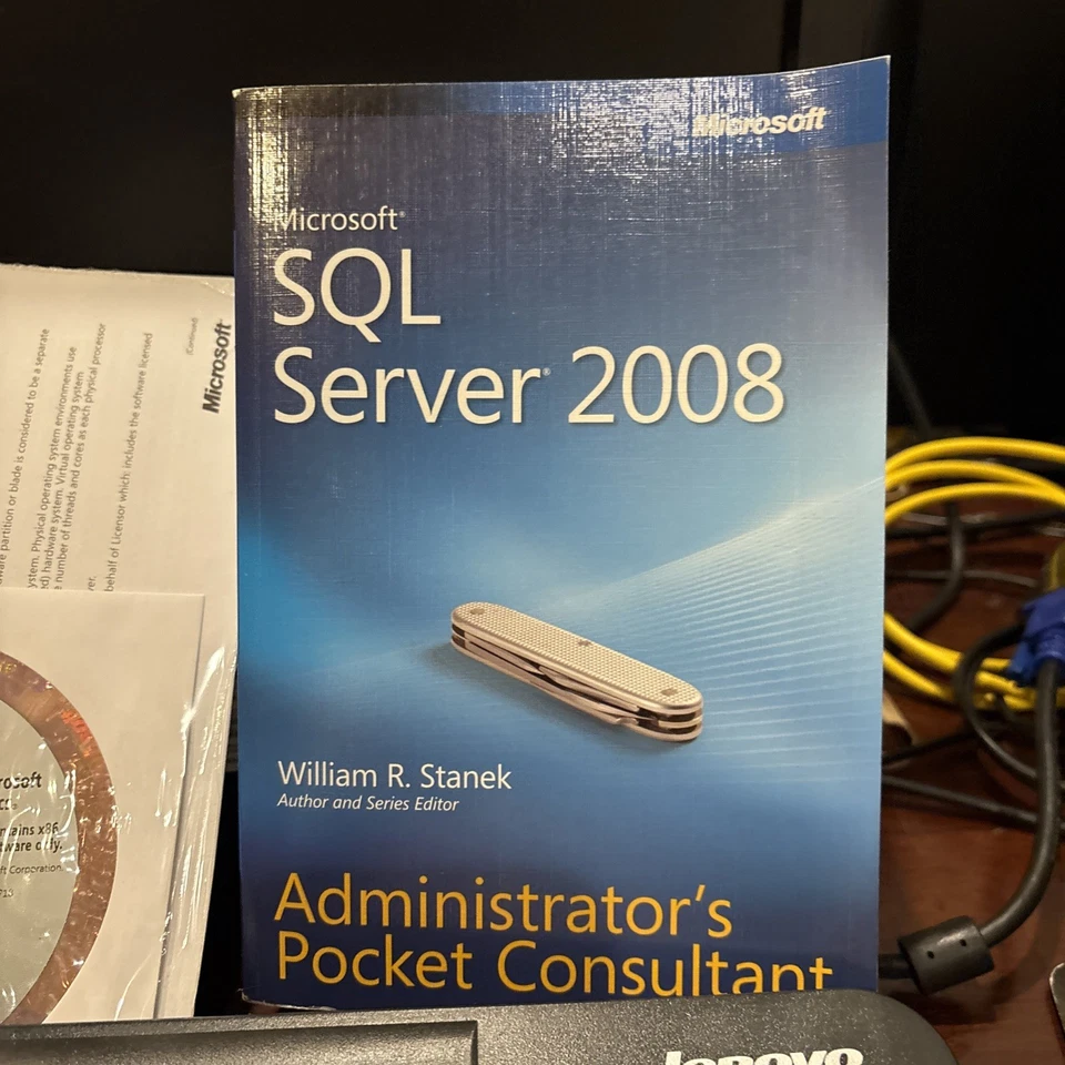 BRAND NEW MICROSOFT SQL SERVER 2008 STANDARD DVD. Dynamics + Admin Pocket Book - Image 4 of 4