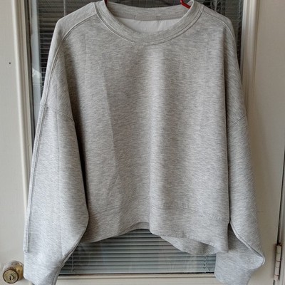 Abercrombie & Fitch Women's YBF  Neoknit  Pullover Sweatshirt Large Cropped