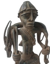 Fine, Old, Very Rare example of Antelope Hunter figure. Superb!! 59cm. Nigeria.