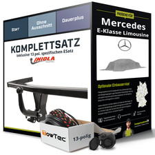 Für MERCEDES E-Klasse Limousine Typ W210 Anhängerkupplung starr +eSatz 13pol 95- Für MERCEDES E-Klasse Limousine Typ W210 Anhängerkupplung starr +eSatz 13pol 95-