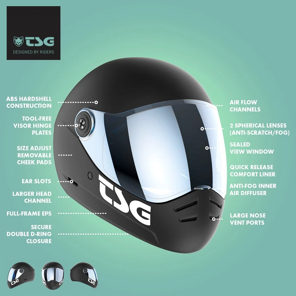 Casco integral TSG Pass 2.0, monopatín cuesta abajo, S (54-56 cm), GoldRush Foto 2 de 4