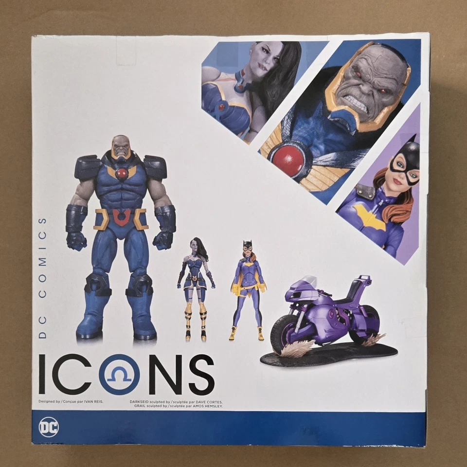 Figura de acción DC Comics Darkseid & Grail DC Icons No.22 paquete de 2 coleccionables de DC  Foto 3 de 4