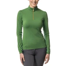 Kastel Denmark Long Sleeve Green Grasshopper Shirred Shoulder Shirt Size XL