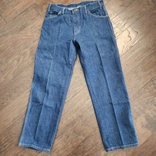 Dickies Mens Relaxed Fit Carpenter Jeans Blue Denim Work Utility Pants 34x30 Y2K