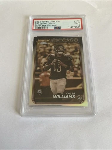 2024 Topps Chrome Caleb Williams Sepia Refractor Rookie RC #202 PSA 9 Bears