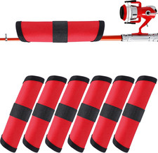 Tioncy 6 Pack Fishing Lure Covers 6 Inch Bait Gloves Lure Wrap Fishing Hook Cove