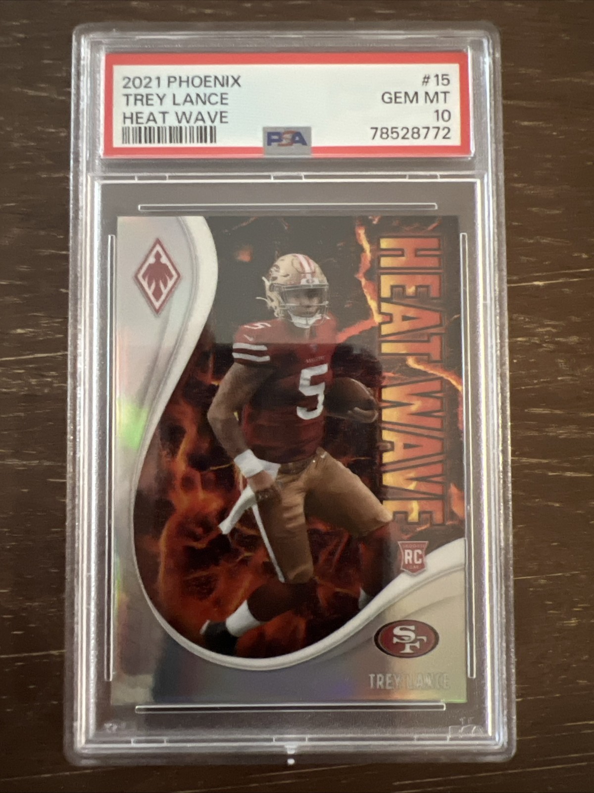 Trey Lance Panini Phoenix Heat Wave #15 Base