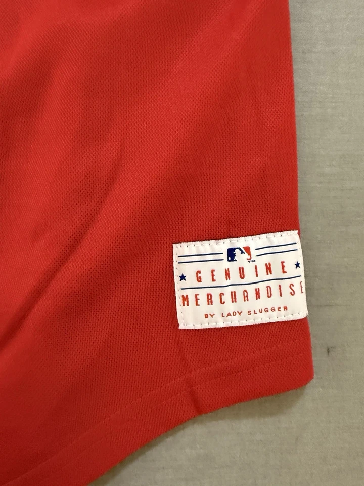 Washington Nationals Genuine Merchandise Baseball Jersey Womens XXL Red Button. - Image 2 of 4