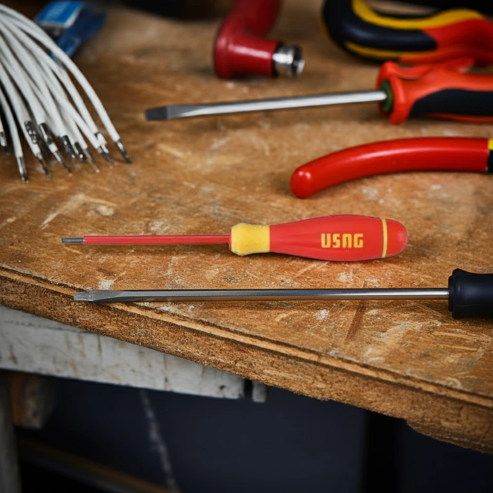 Cacciavite isolato Alta Tensione 1000 Volts Usag 094 - Immagine 4 di 4