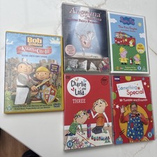 Bundle 5 kids DVD Bob Builder, Mr Tumble, Peppa Pig,Lola, Angelina ballerina