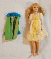 Vtg 1969 Barbie Twist 'N Turn Skipper Doll Blonde Hair Sausage Curls 1963 Jacket